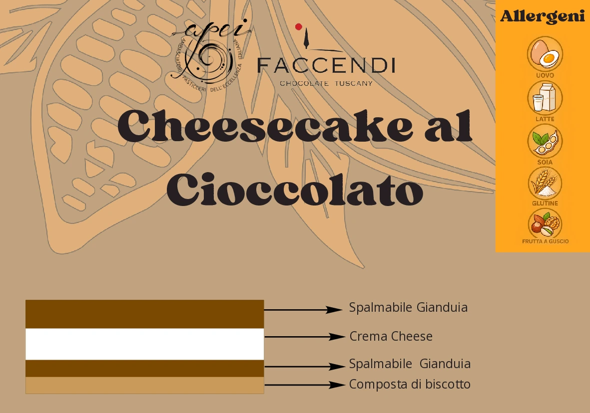Ingredienti e allergeni Cheesecake-cioccolato Faccendi