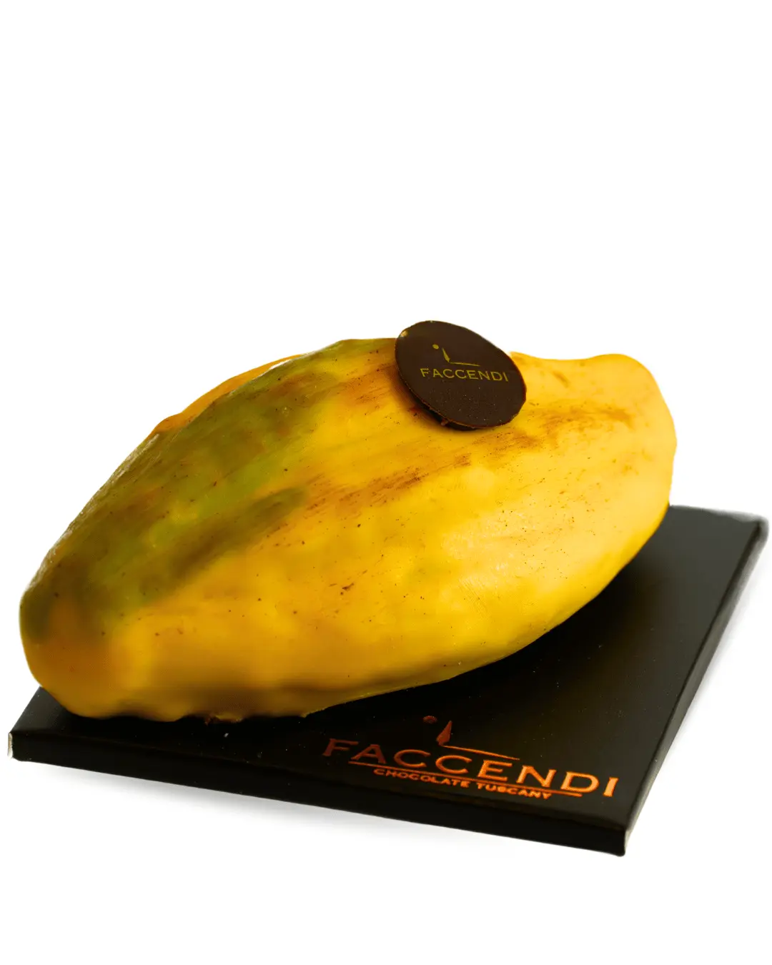 Frutta Realistica Fava di Cacao Artigianale – Dessert Gourmet al Cioccolato e Caramello Esotico