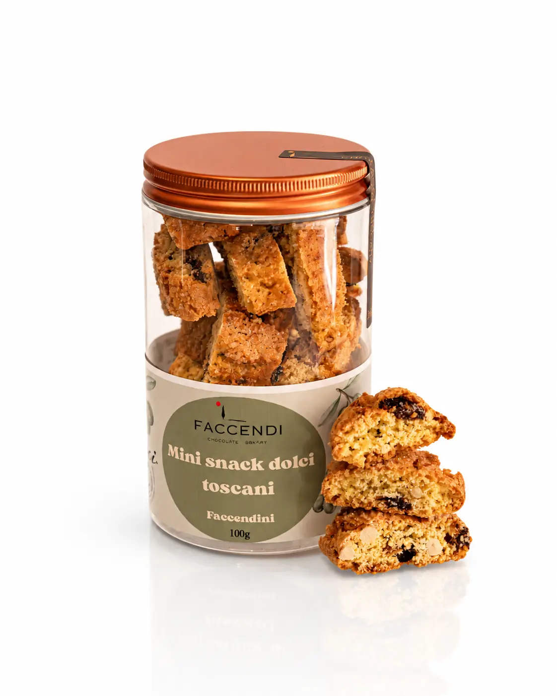 Cantucci toscani mini snack in barattolo