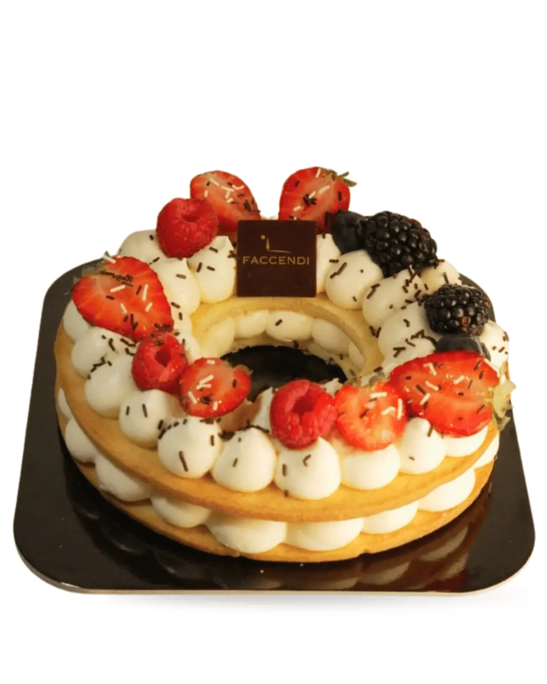 Cream Tart Artigianale con Chantilly, Cioccolato e Frutta Fresca